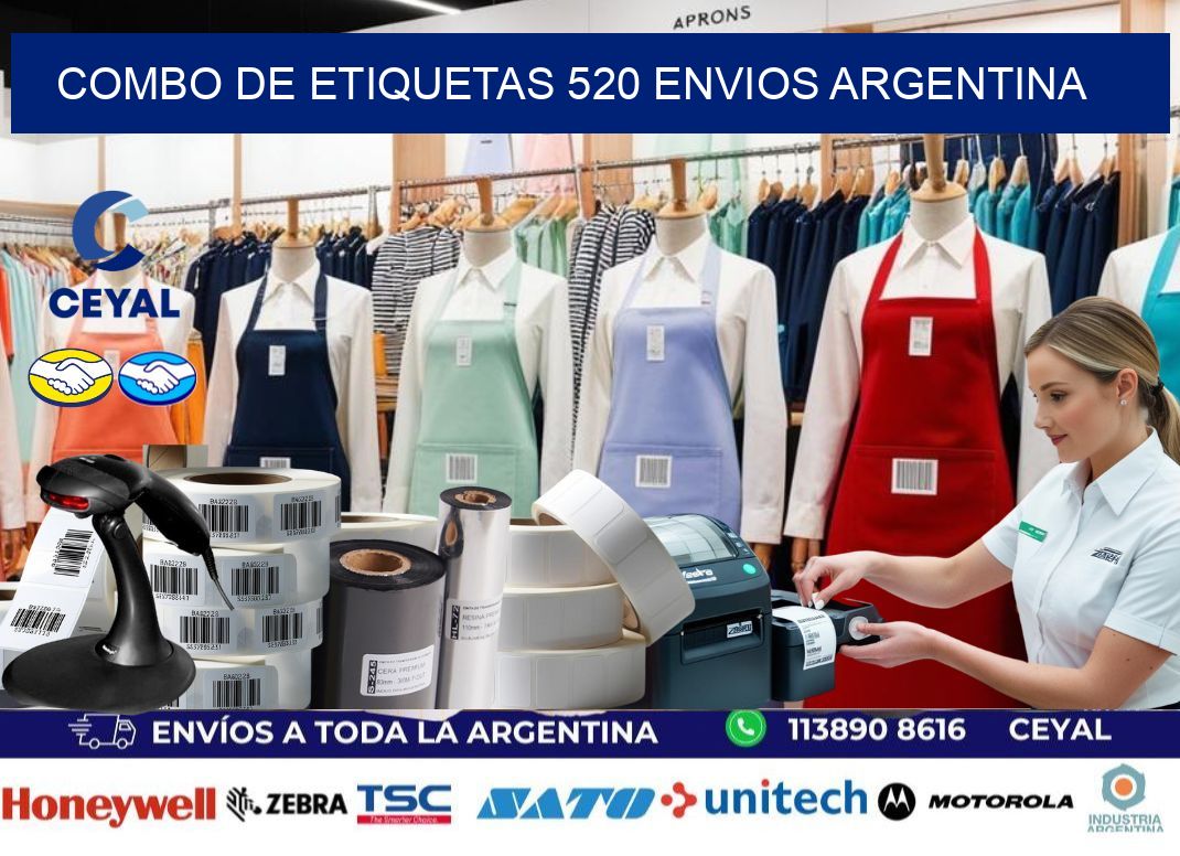 Combo de etiquetas 520 ENVIOS ARGENTINA