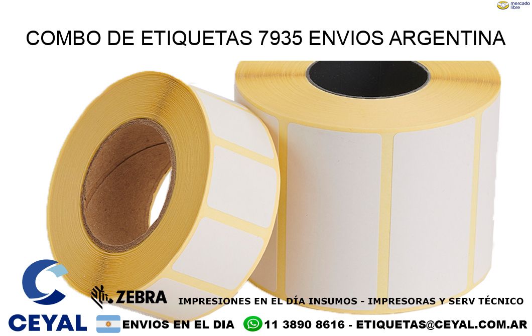 Combo de etiquetas 7935 ENVIOS ARGENTINA