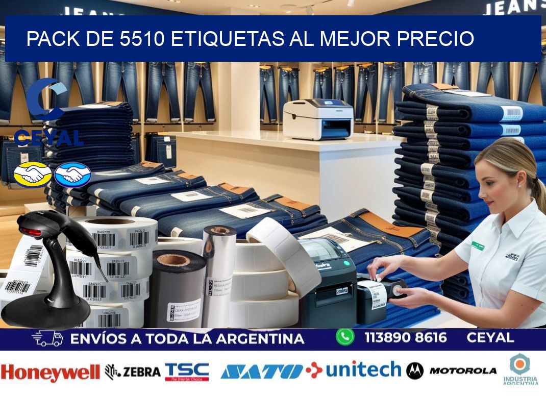 Pack de 5510 etiquetas al mejor precio