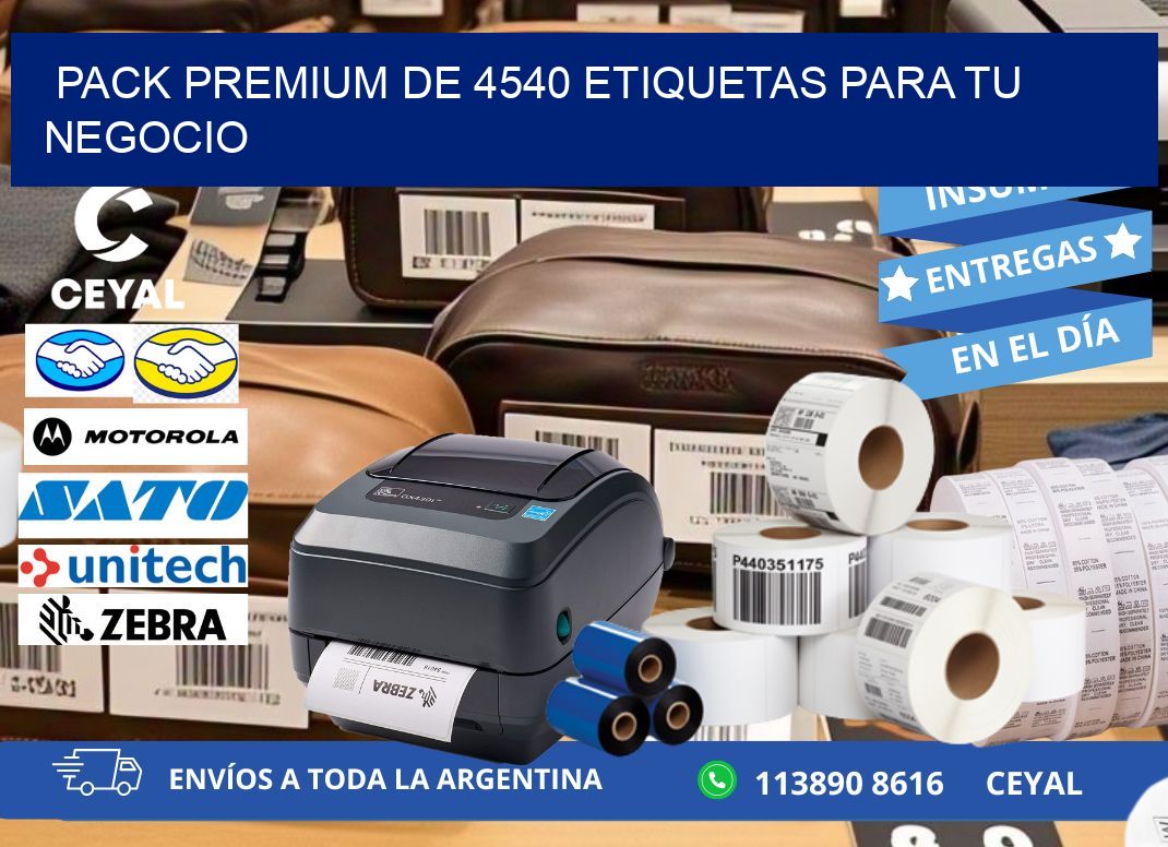 Pack premium de 4540 etiquetas para tu negocio