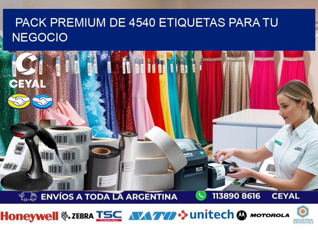 Pack premium de 4540 etiquetas para tu negocio