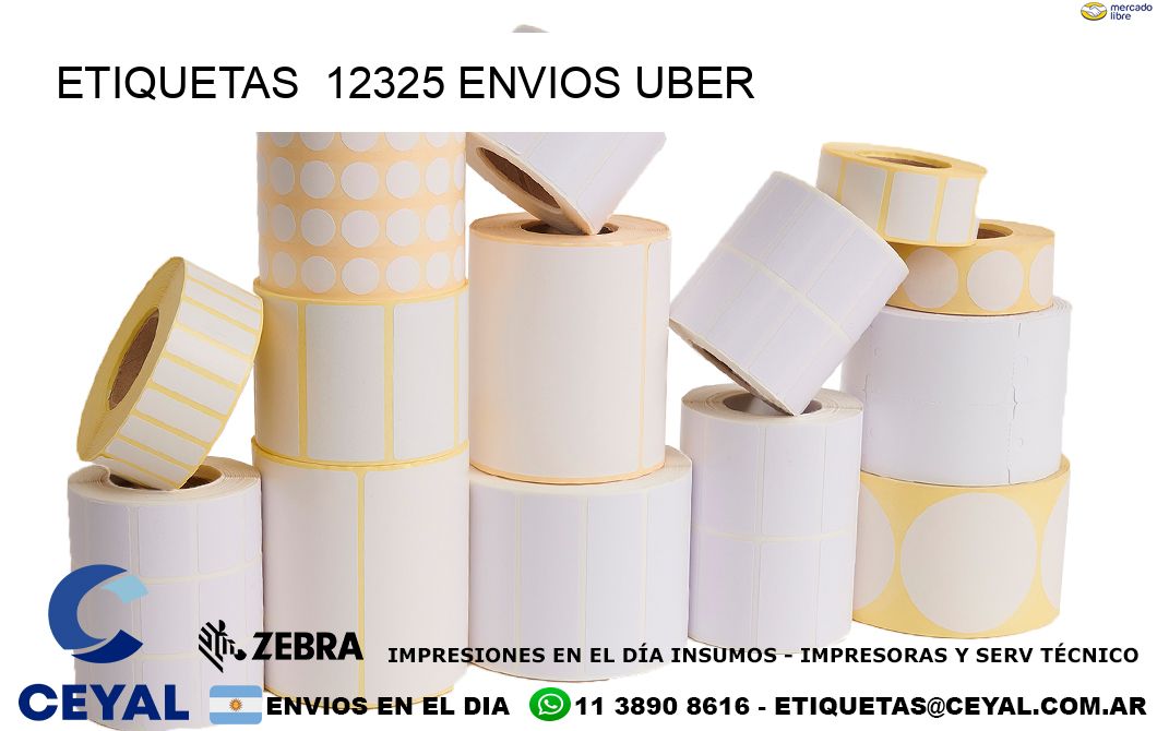 etiquetas  12325 ENVIOS UBER