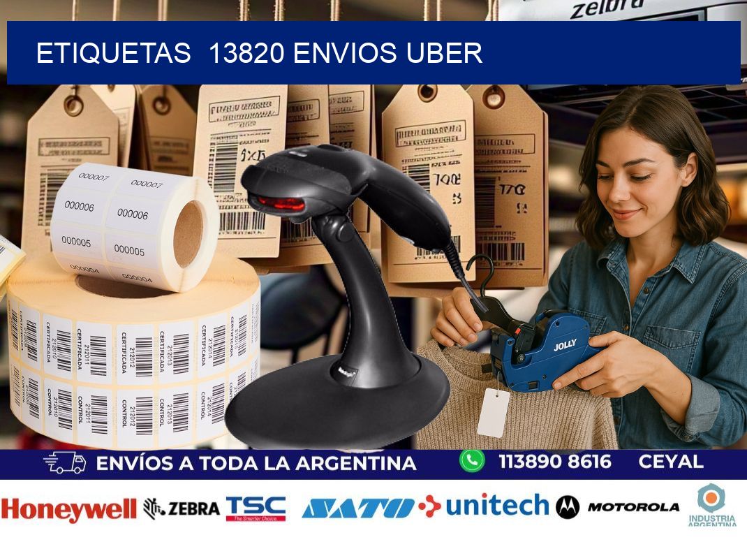 etiquetas  13820 ENVIOS UBER