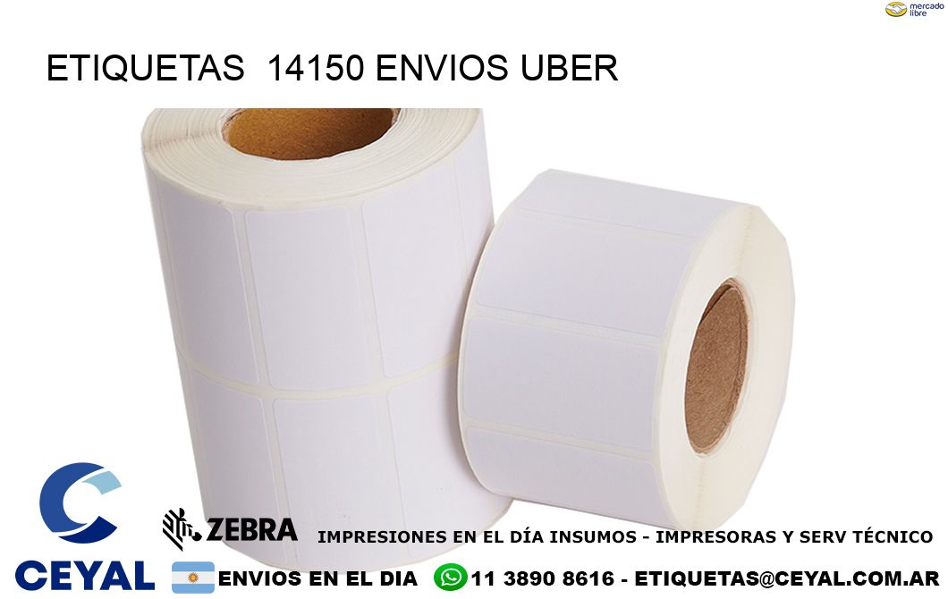 etiquetas  14150 ENVIOS UBER