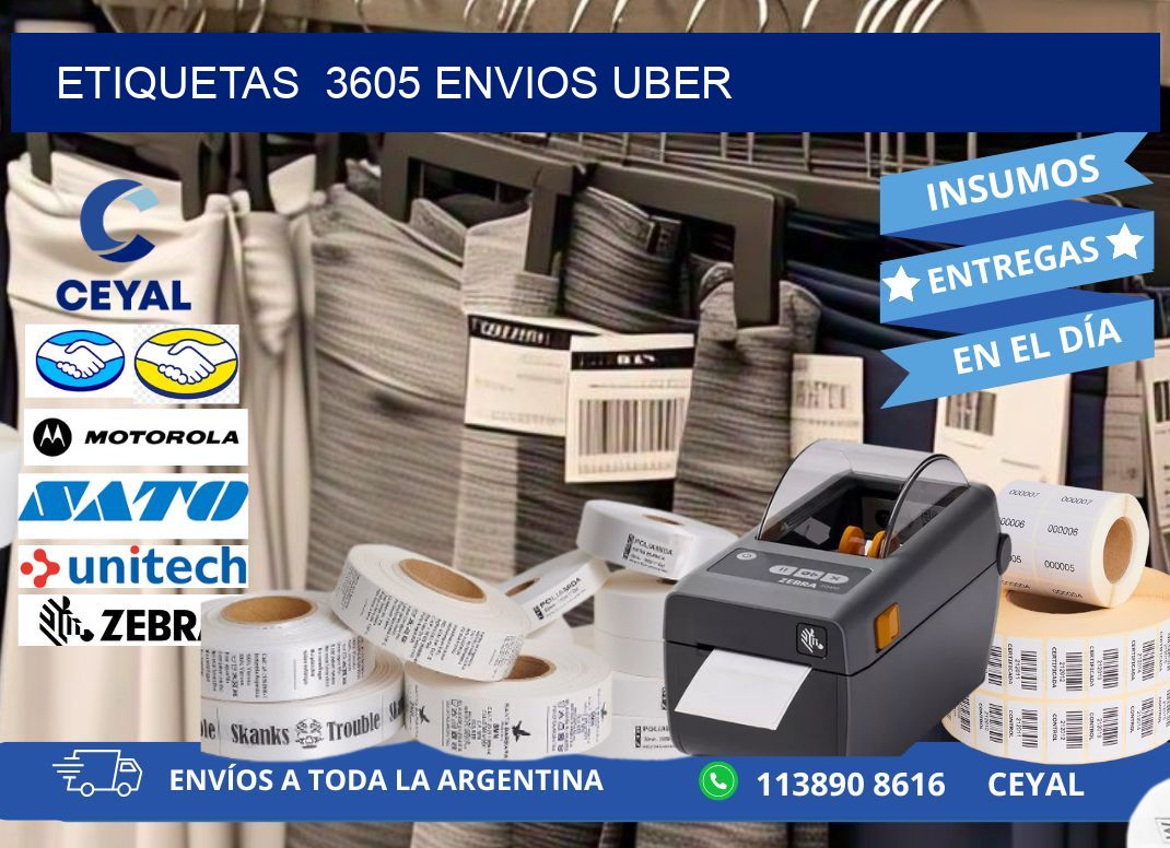 etiquetas  3605 ENVIOS UBER