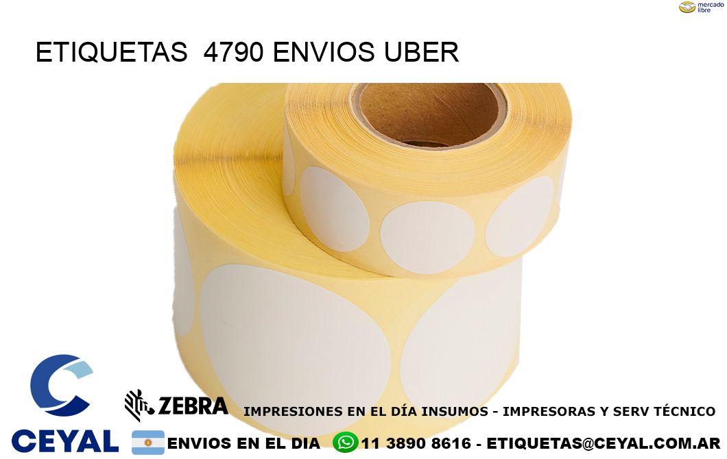 etiquetas  4790 ENVIOS UBER