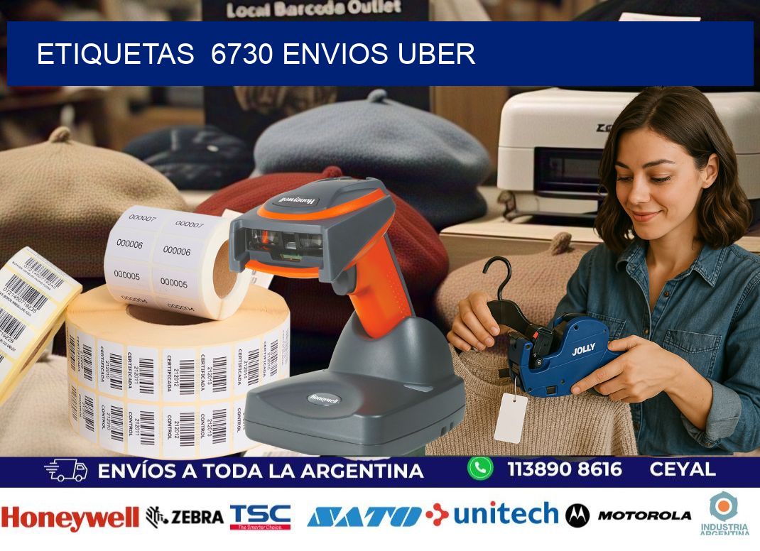 etiquetas  6730 ENVIOS UBER