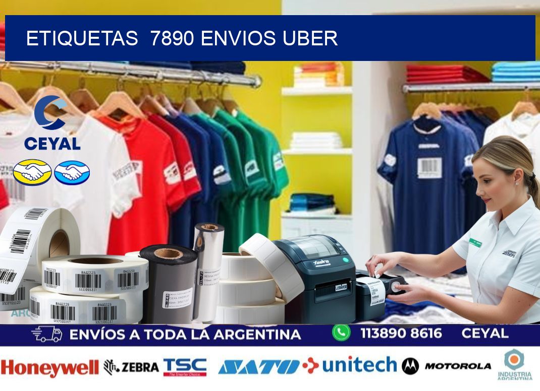 etiquetas  7890 ENVIOS UBER