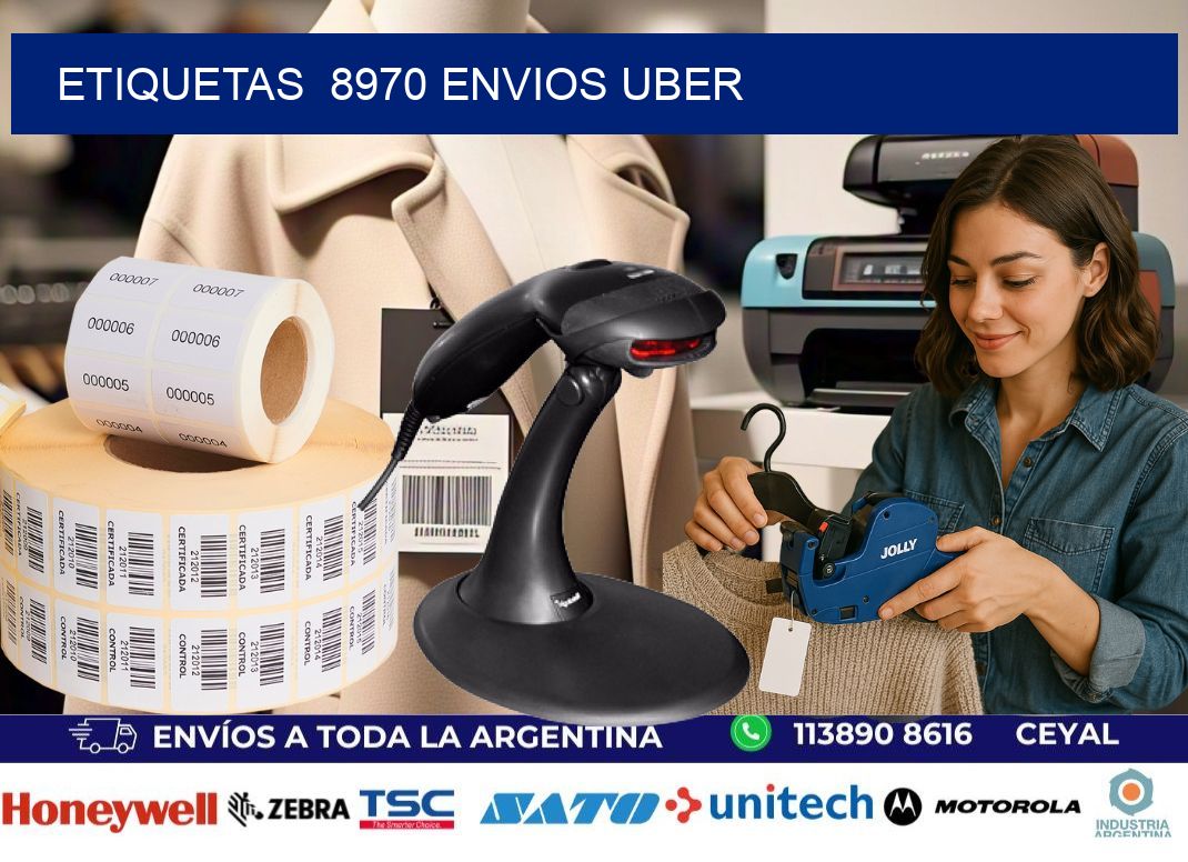 etiquetas  8970 ENVIOS UBER