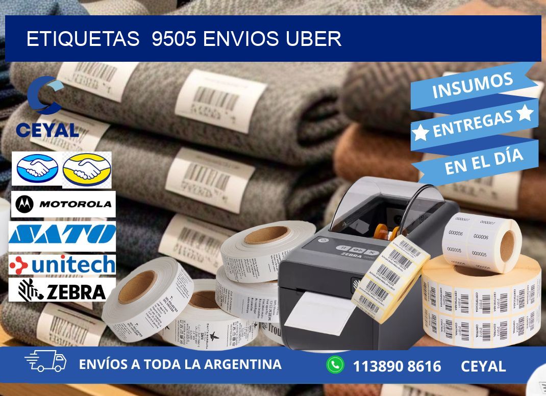 etiquetas  9505 ENVIOS UBER