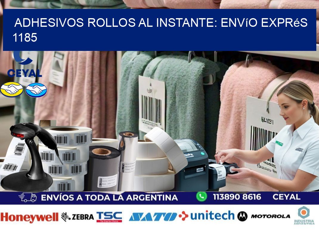Adhesivos rollos al Instante: Envío Exprés 1185