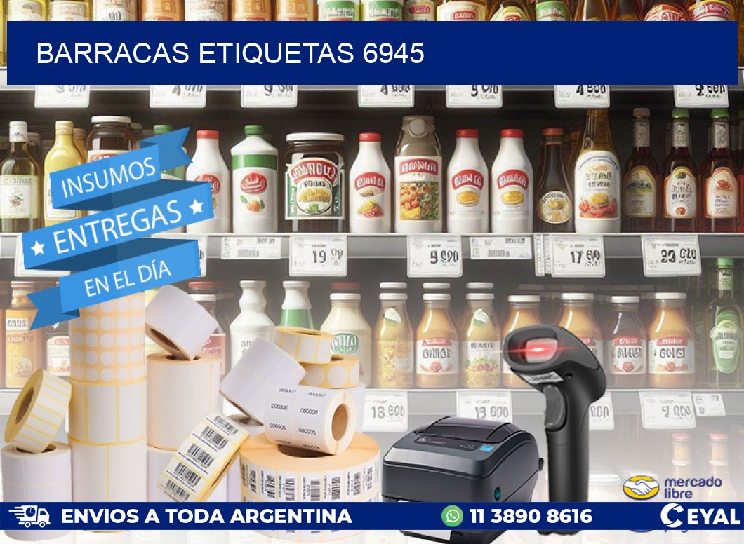 Barracas etiquetas 6945