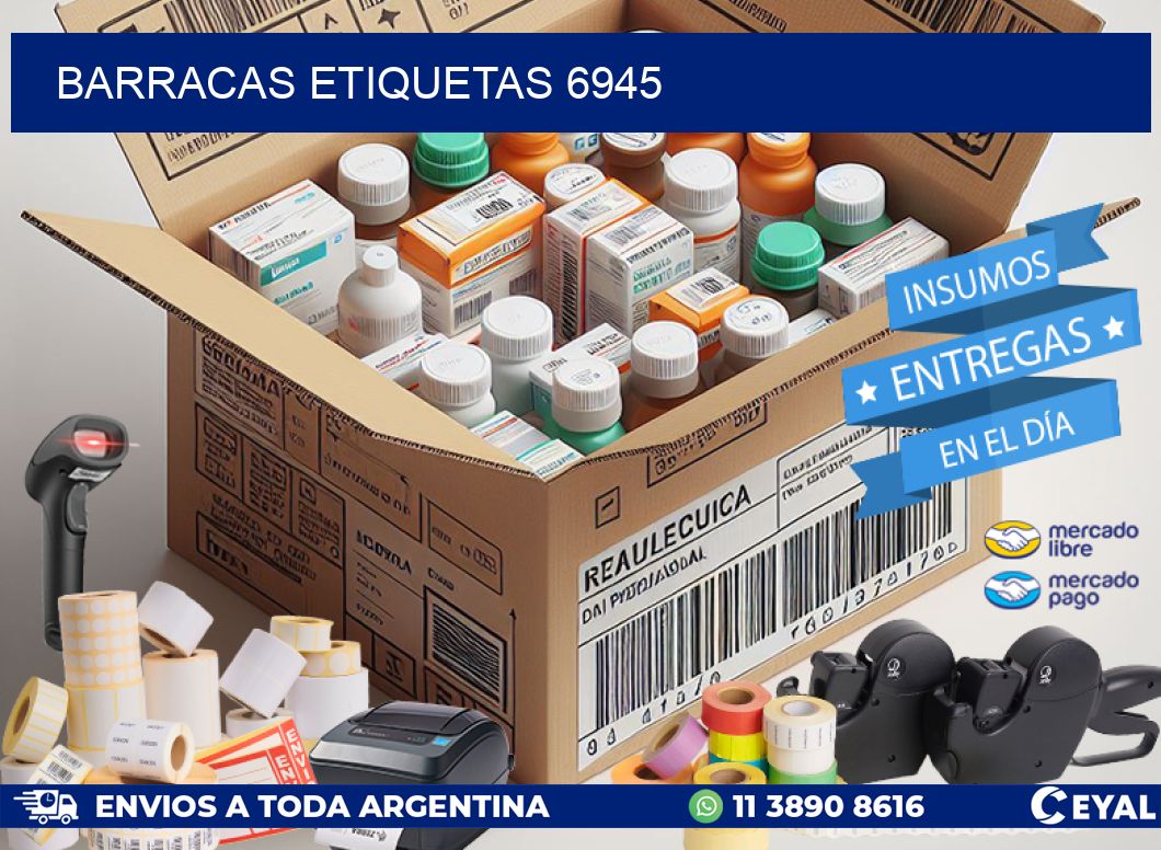 Barracas etiquetas 6945