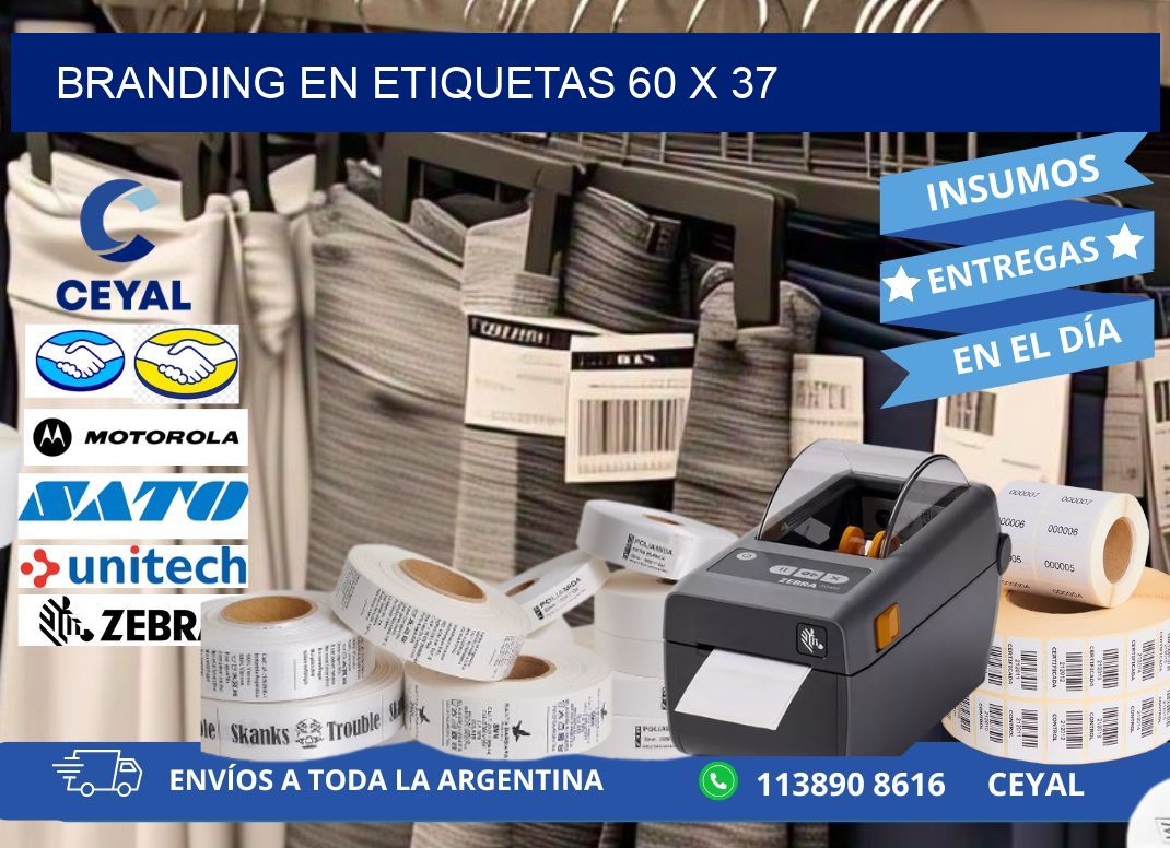 Branding en etiquetas 60 x 37