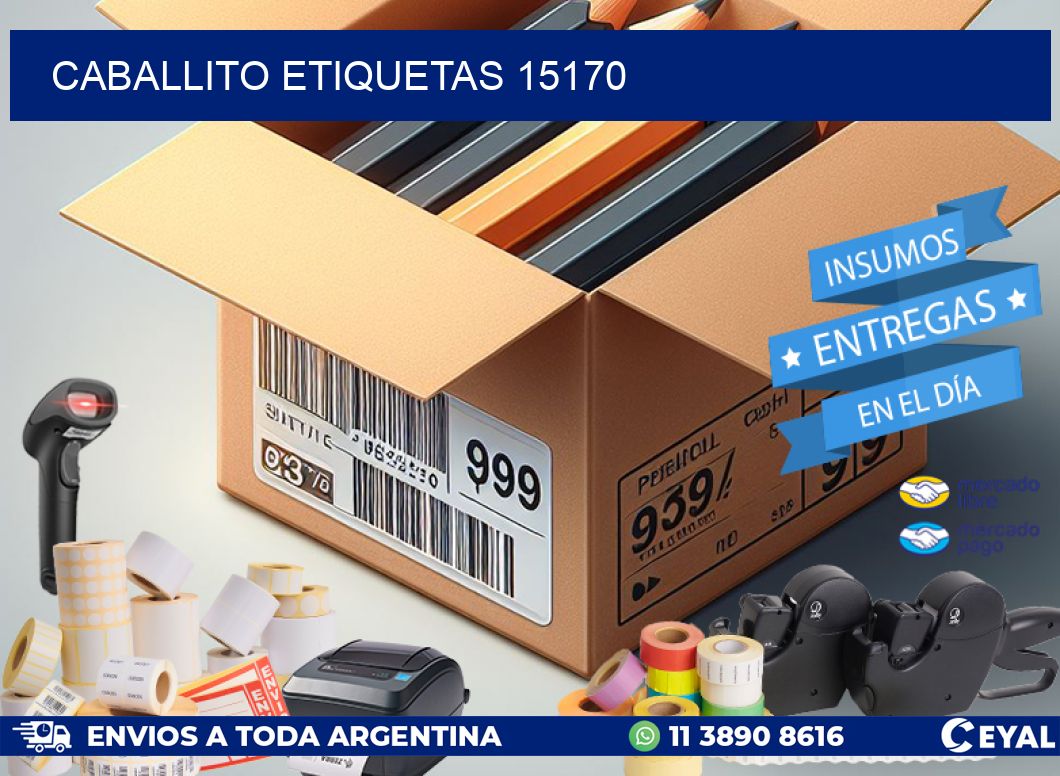 Caballito etiquetas 15170