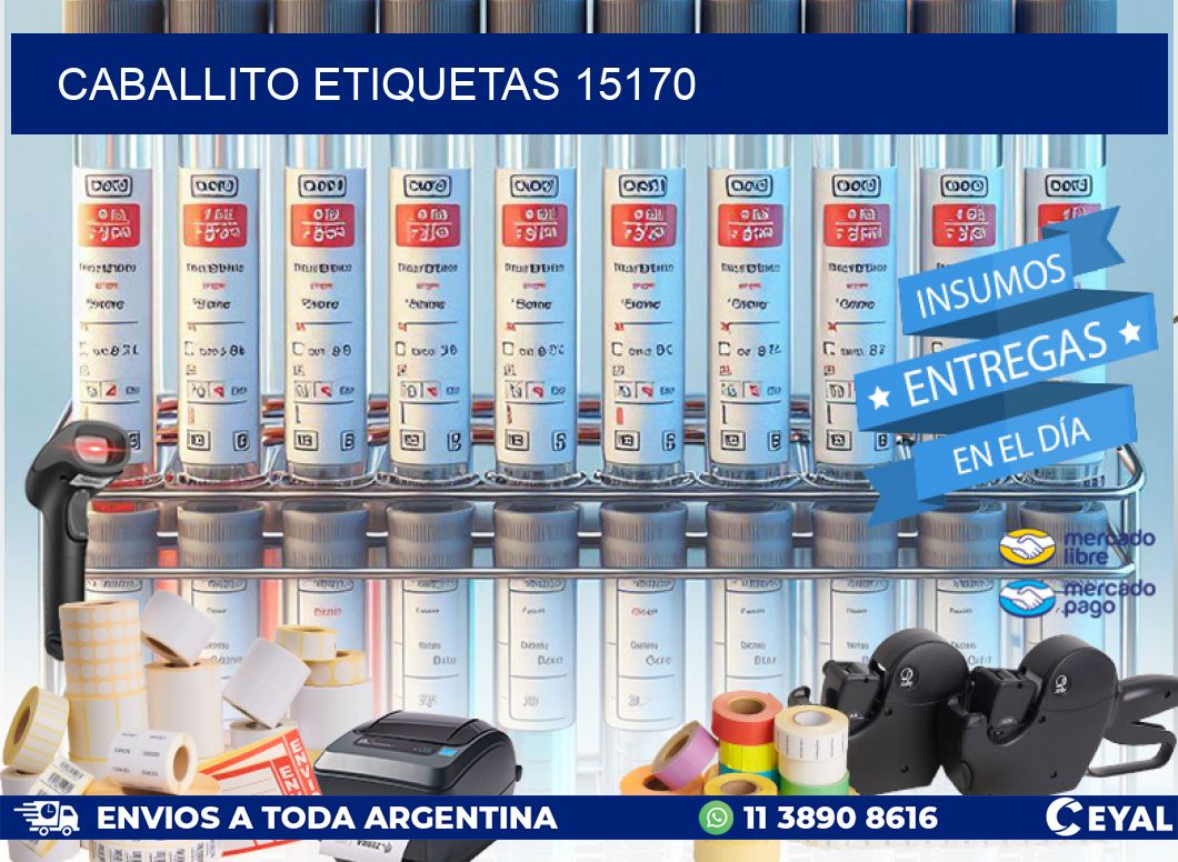 Caballito etiquetas 15170