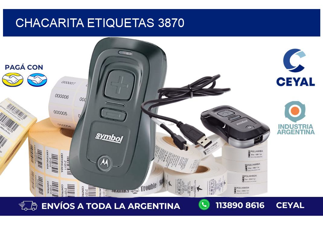 Chacarita etiquetas 3870