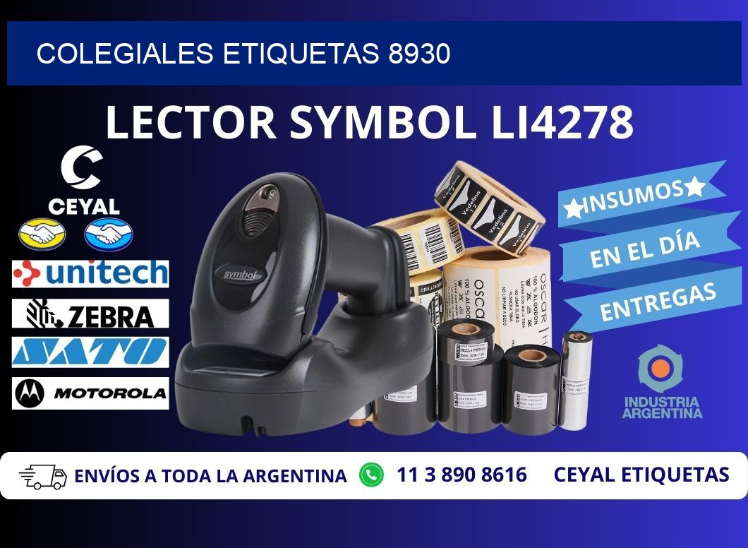 Colegiales etiquetas 8930