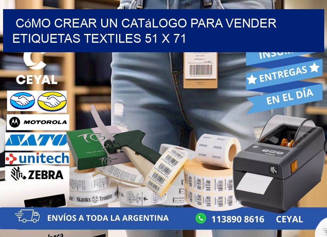 Cómo Crear un Catálogo para Vender Etiquetas Textiles 51 x 71