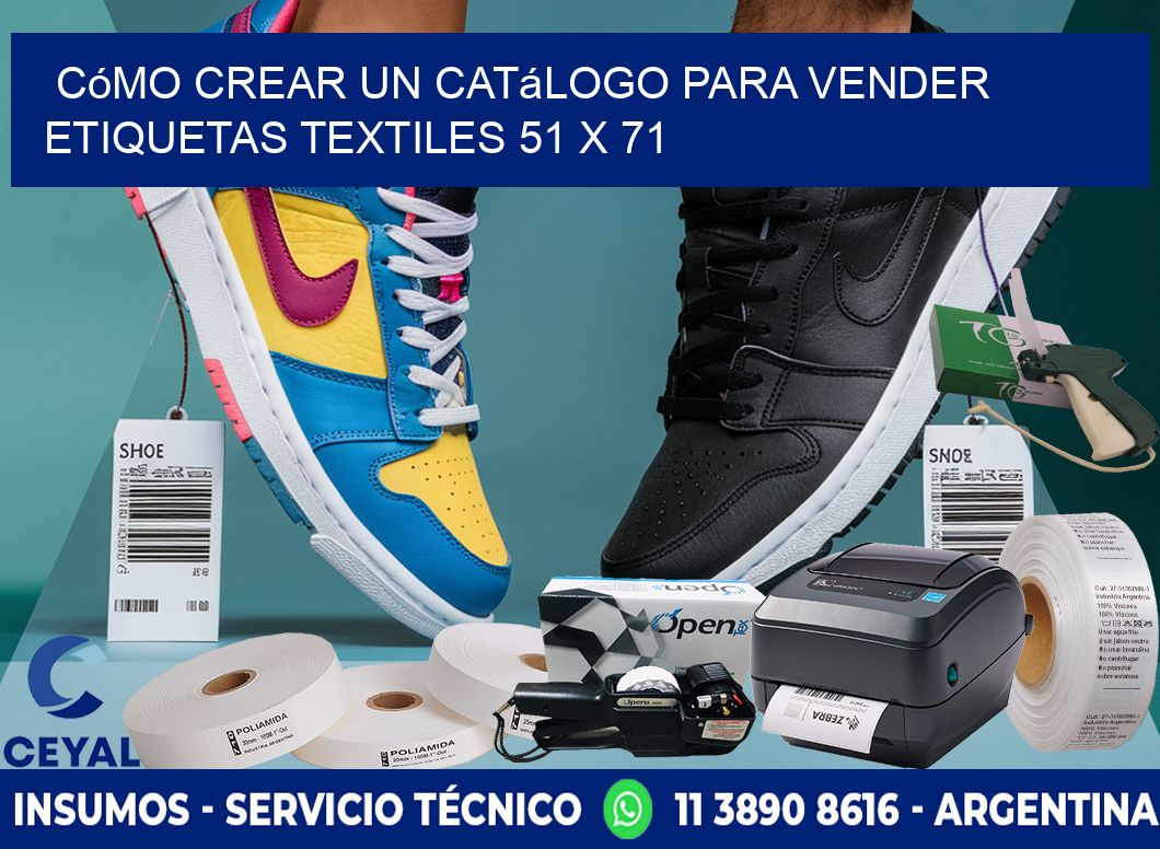 Cómo Crear un Catálogo para Vender Etiquetas Textiles 51 x 71
