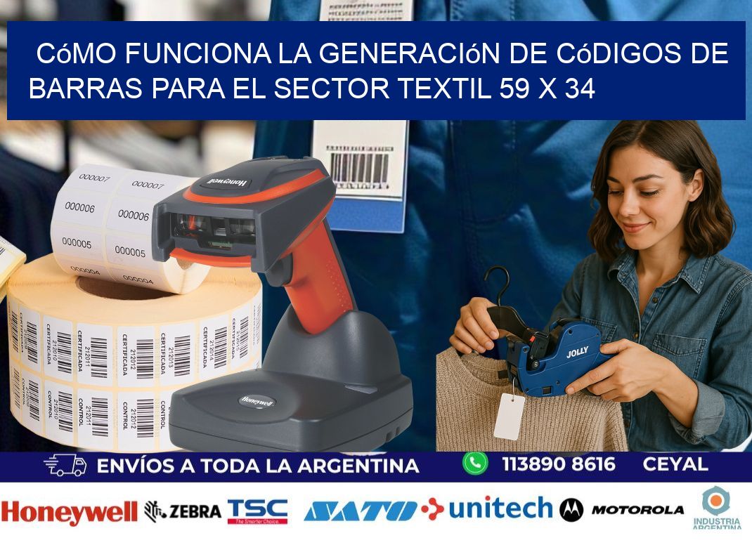 Cómo Funciona la Generación de Códigos de Barras para el Sector Textil 59 x 34