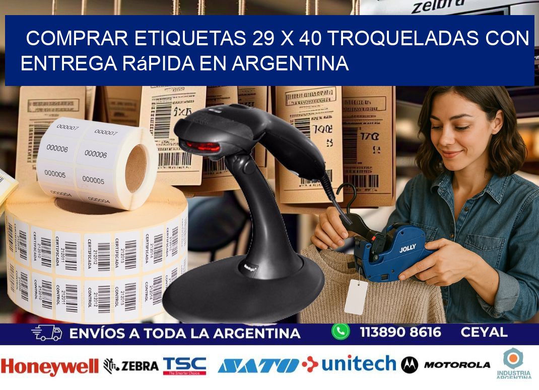 Comprar etiquetas 29 x 40 troqueladas con entrega rápida en Argentina