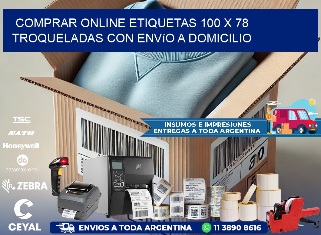 Comprar online etiquetas 100 x 78 troqueladas con envío a domicilio