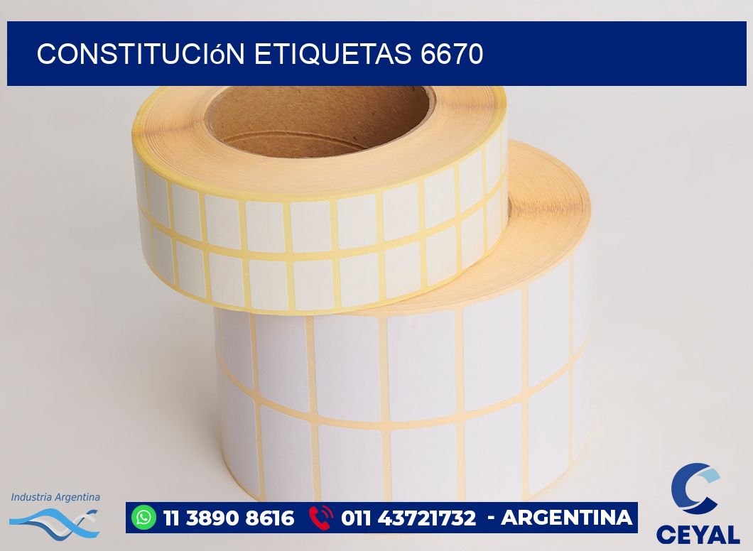 Constitución etiquetas 6670