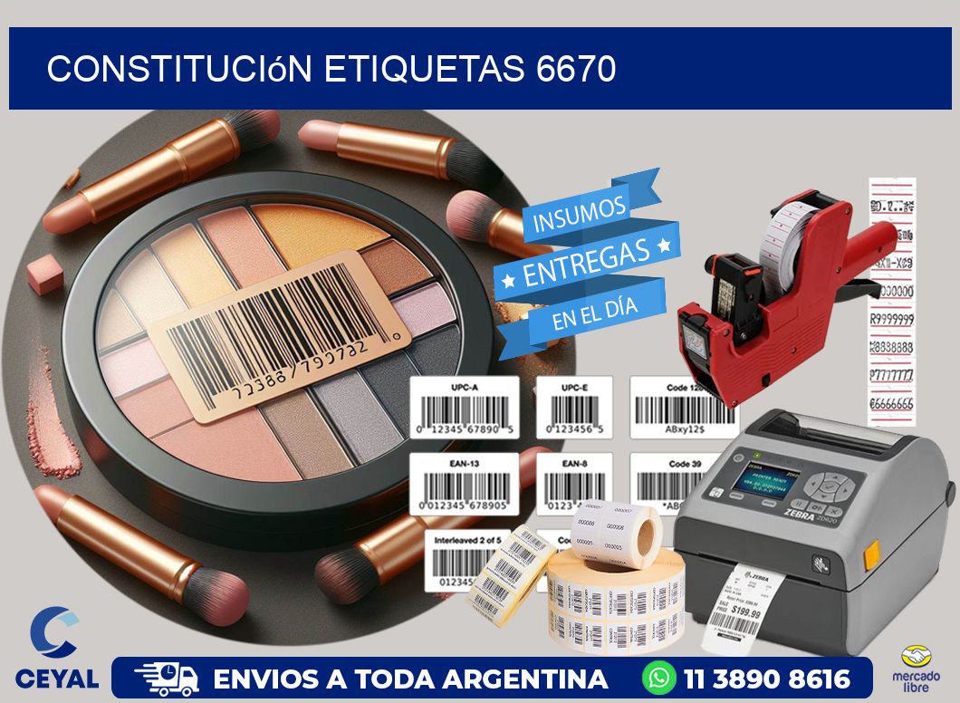 Constitución etiquetas 6670