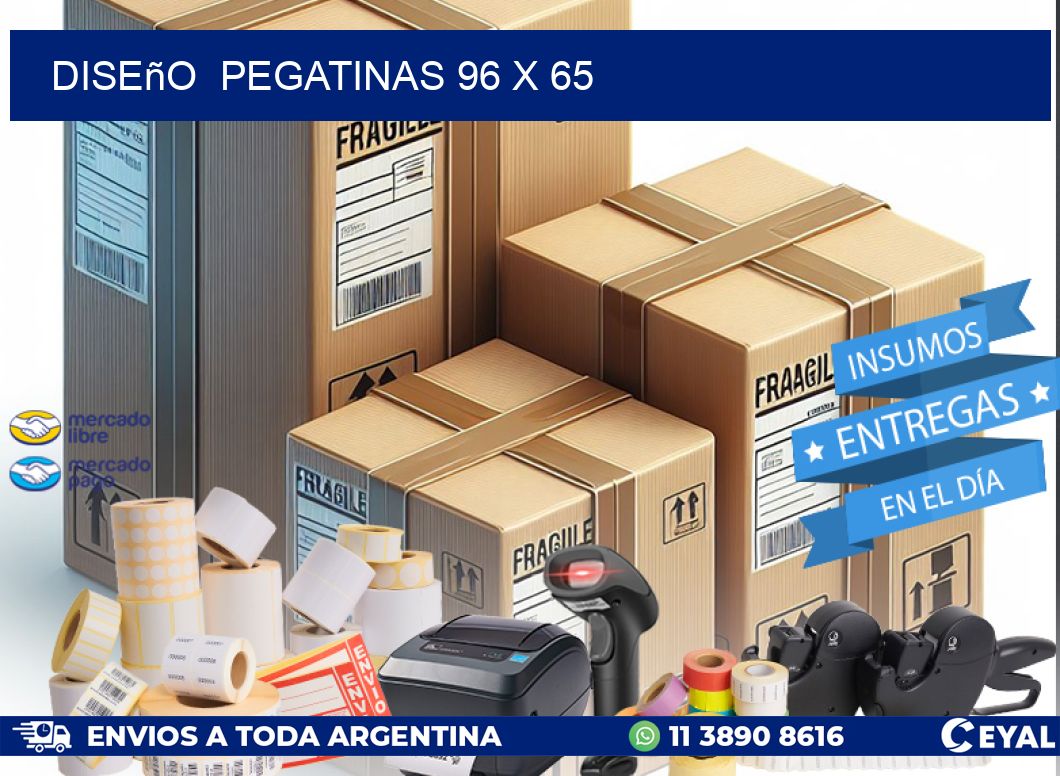 Diseño  PEGATINAS 96 x 65