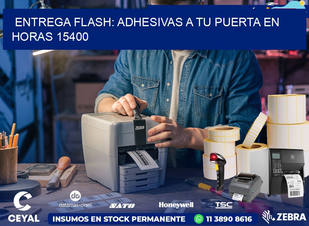 Entrega Flash: Adhesivas A Tu Puerta en Horas 15400
