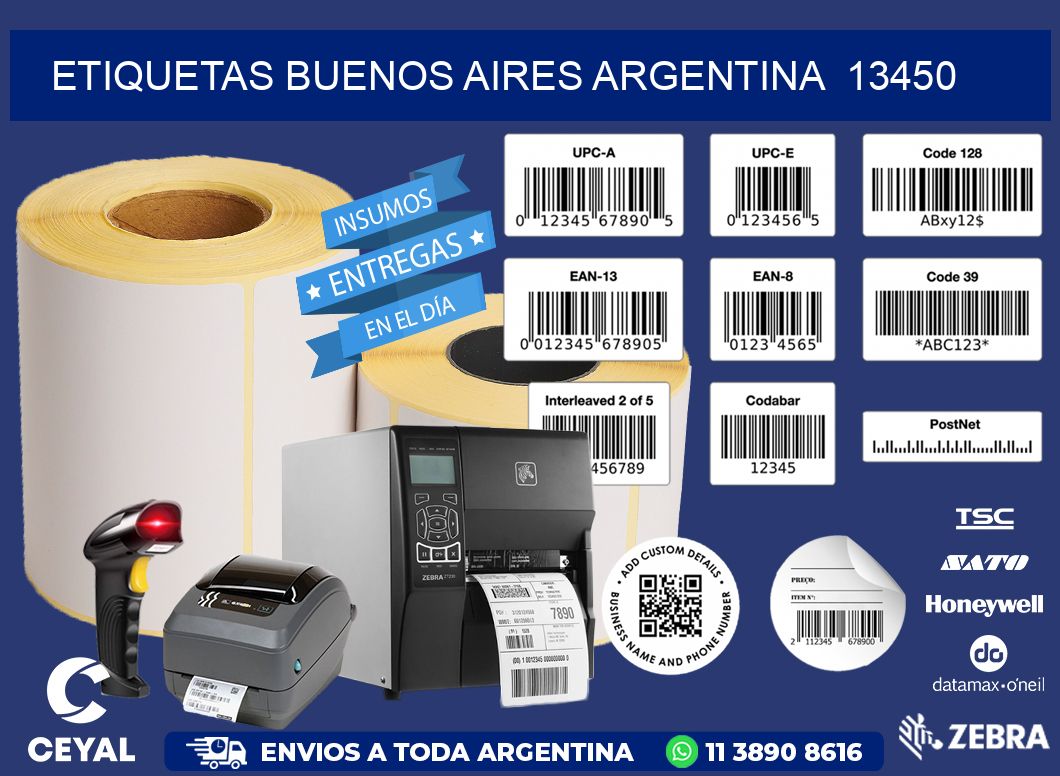 Etiquetas Buenos Aires Argentina  13450