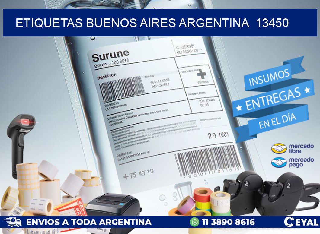 Etiquetas Buenos Aires Argentina  13450