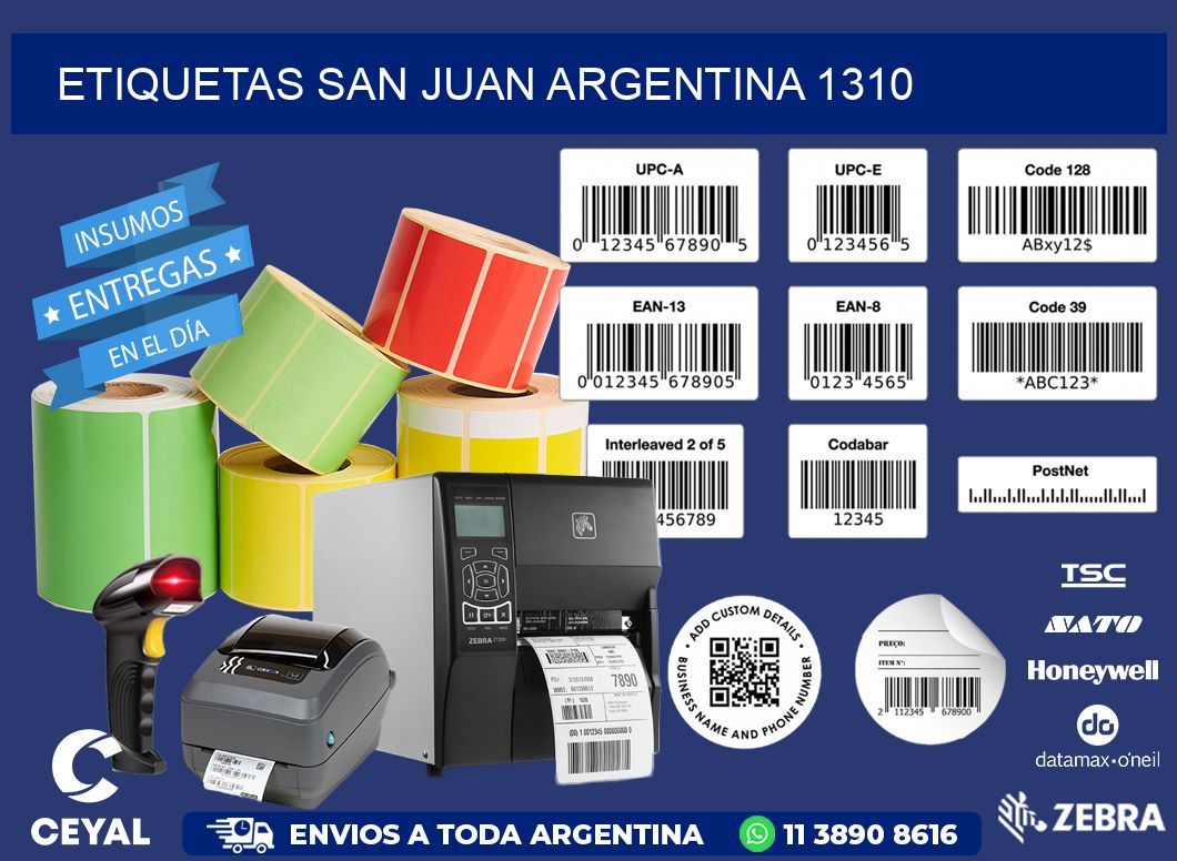 Etiquetas San Juan Argentina 1310