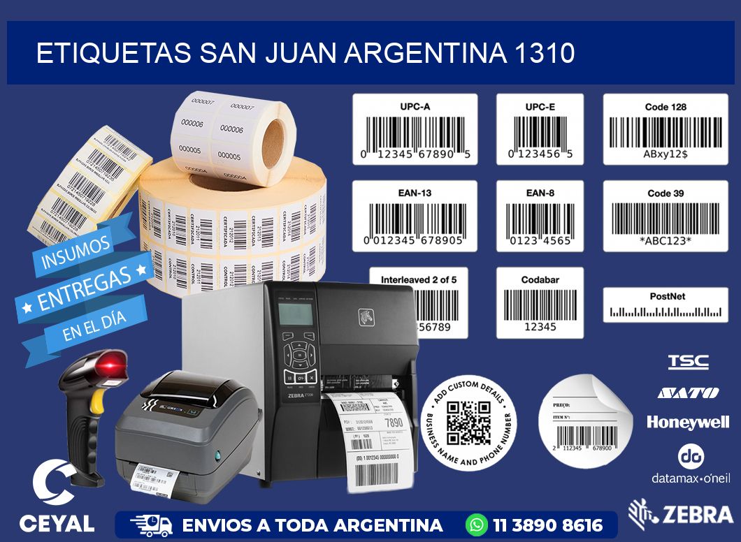 Etiquetas San Juan Argentina 1310