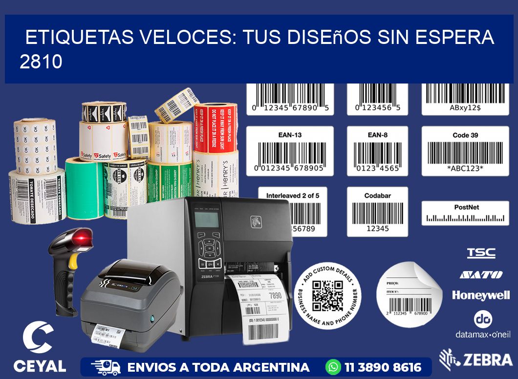Etiquetas Veloces: Tus Diseños sin Espera 2810