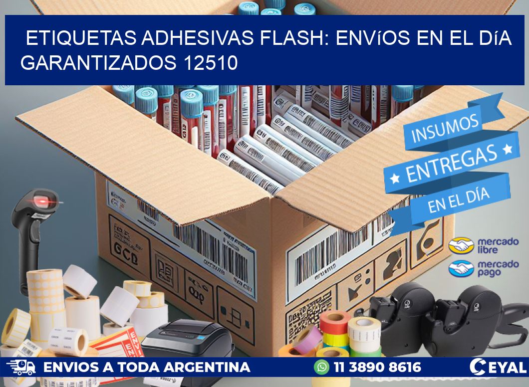 Etiquetas adhesivas Flash: Envíos en el Día Garantizados 12510