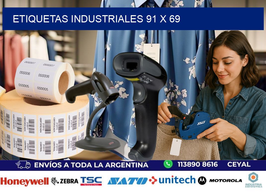 Etiquetas industriales 91 x 69