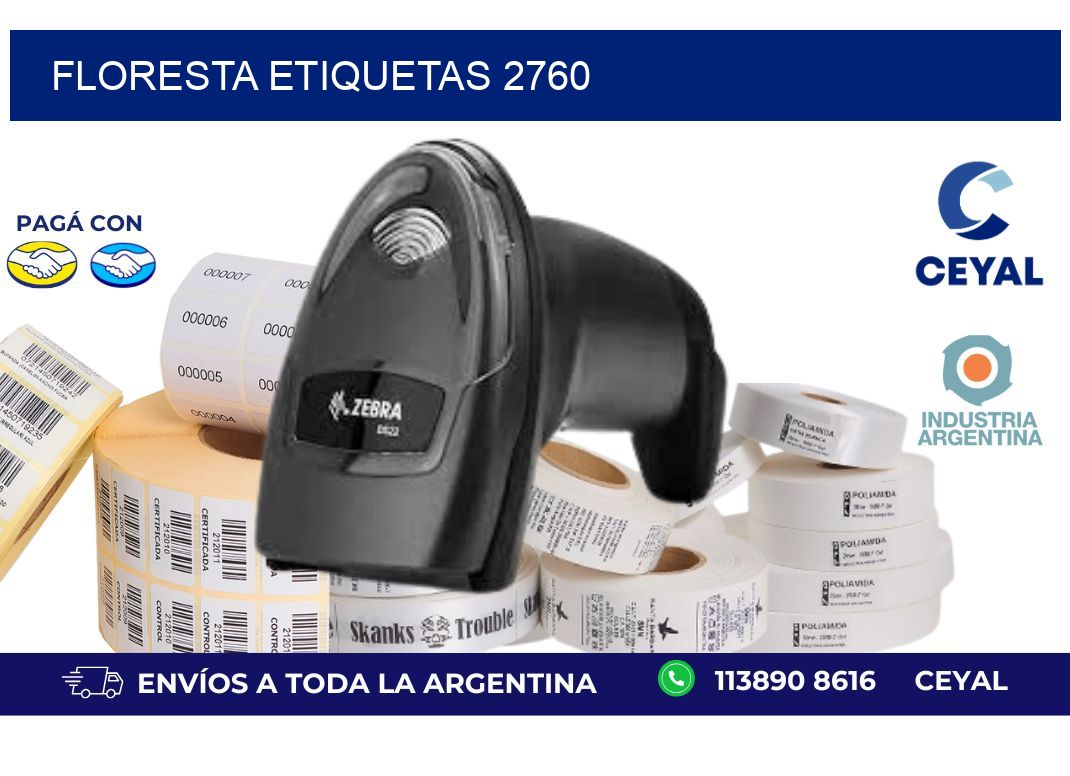 Floresta etiquetas 2760