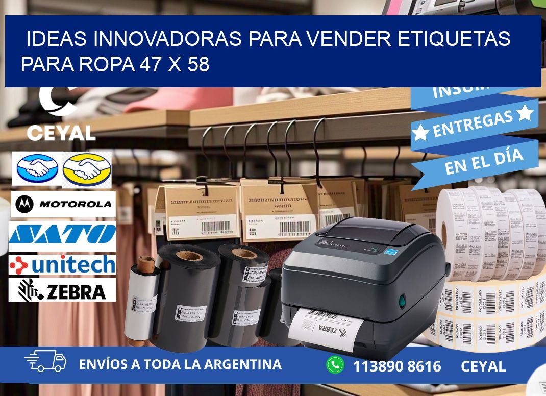 Ideas Innovadoras para Vender Etiquetas para Ropa 47 x 58