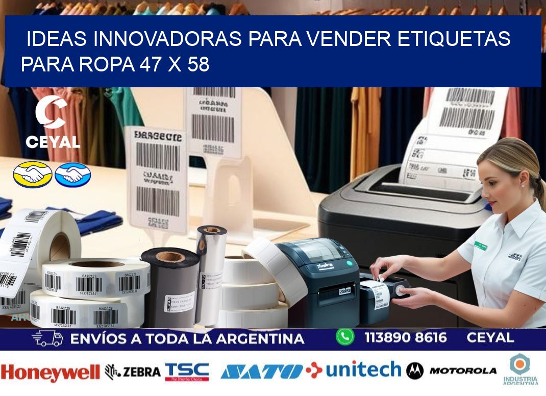 Ideas Innovadoras para Vender Etiquetas para Ropa 47 x 58