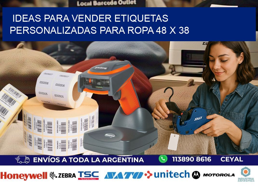 Ideas para Vender Etiquetas Personalizadas para Ropa 48 x 38