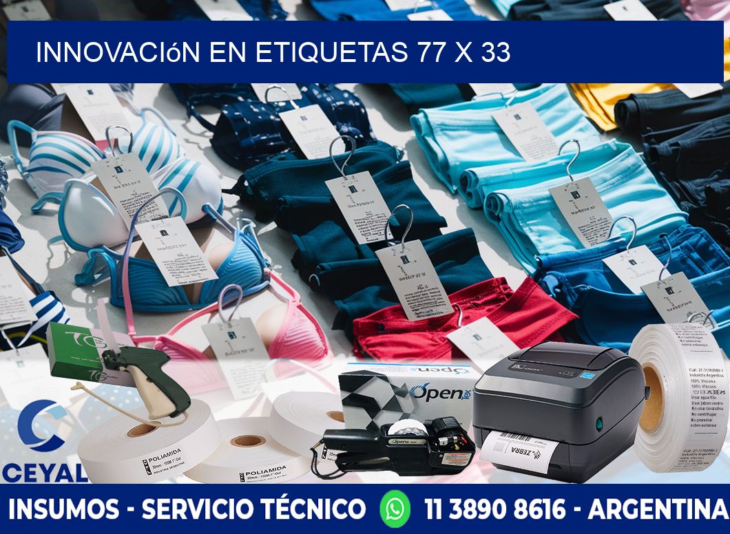 Innovación en etiquetas 77 x 33