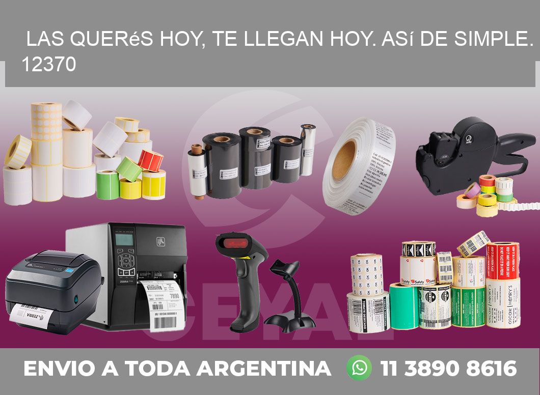 Las Querés Hoy, Te Llegan Hoy. Así de Simple. 12370