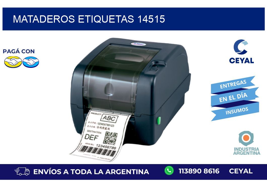 Mataderos etiquetas 14515
