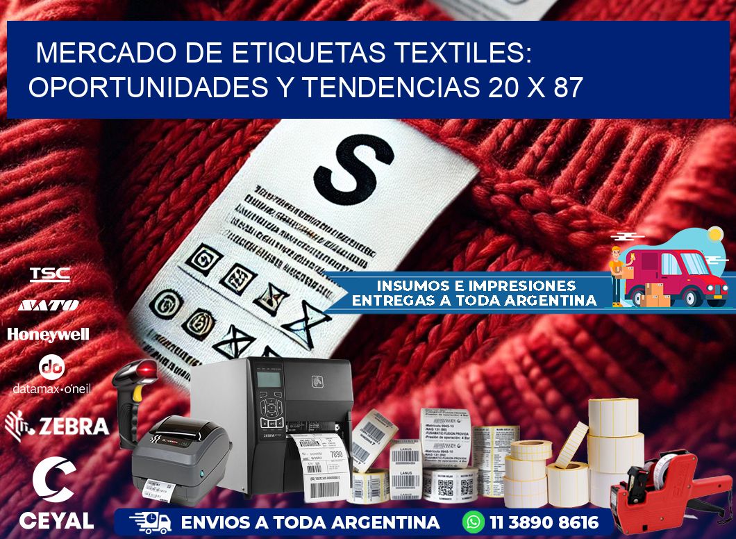 Mercado de Etiquetas Textiles: Oportunidades y Tendencias 20 x 87