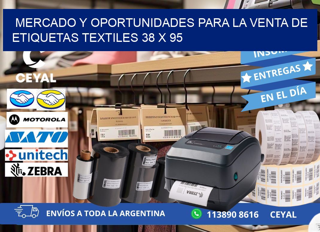 Mercado y Oportunidades para la Venta de Etiquetas Textiles 38 x 95