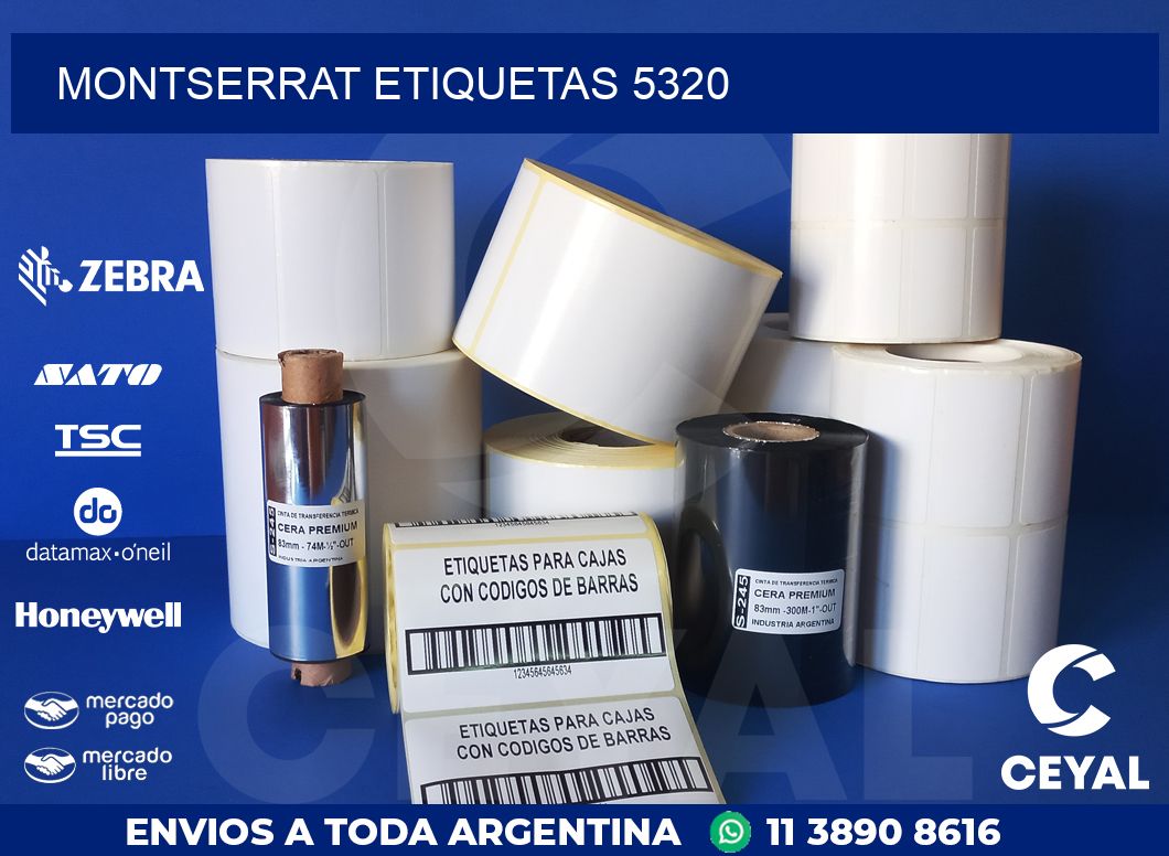 Montserrat etiquetas 5320
