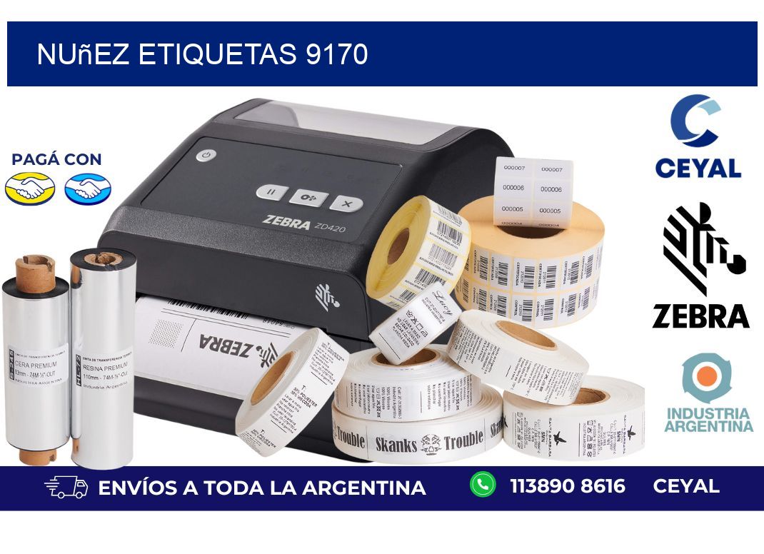 Nuñez etiquetas 9170