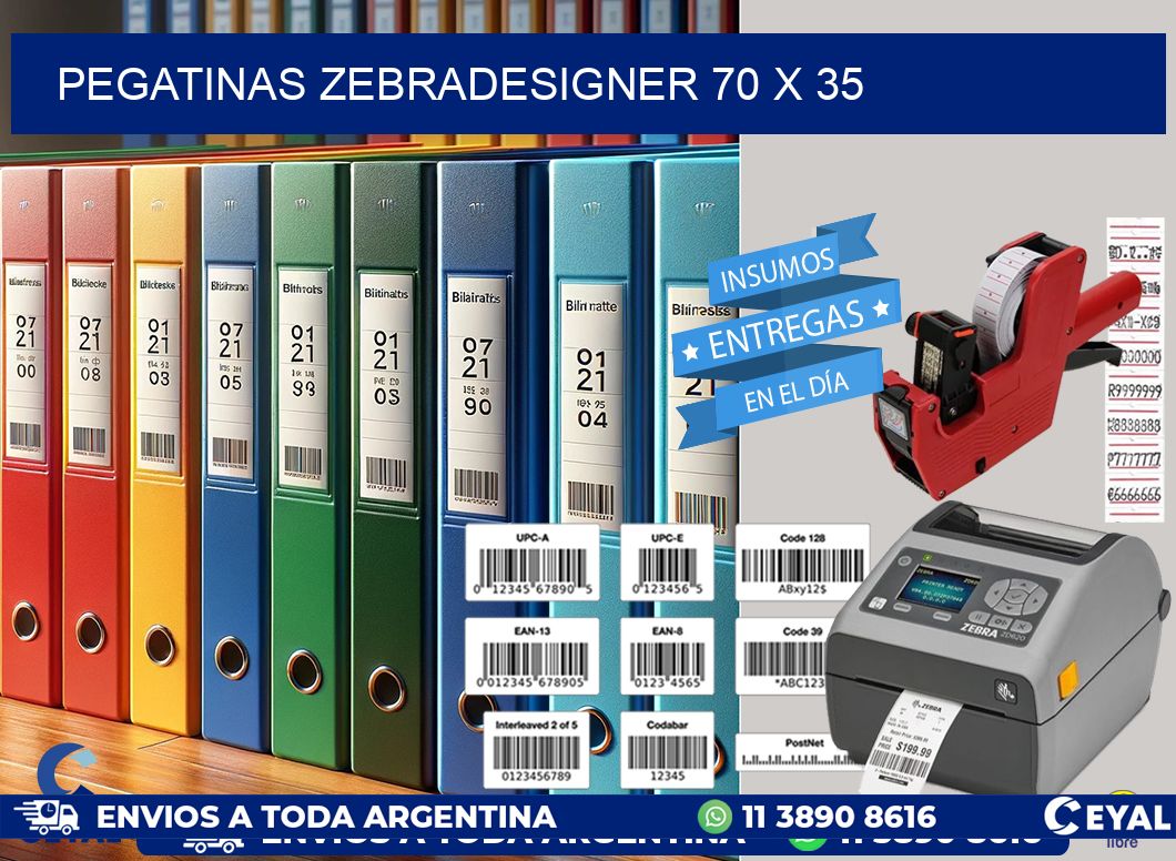 PEGATINAS zebradesigner 70 x 35